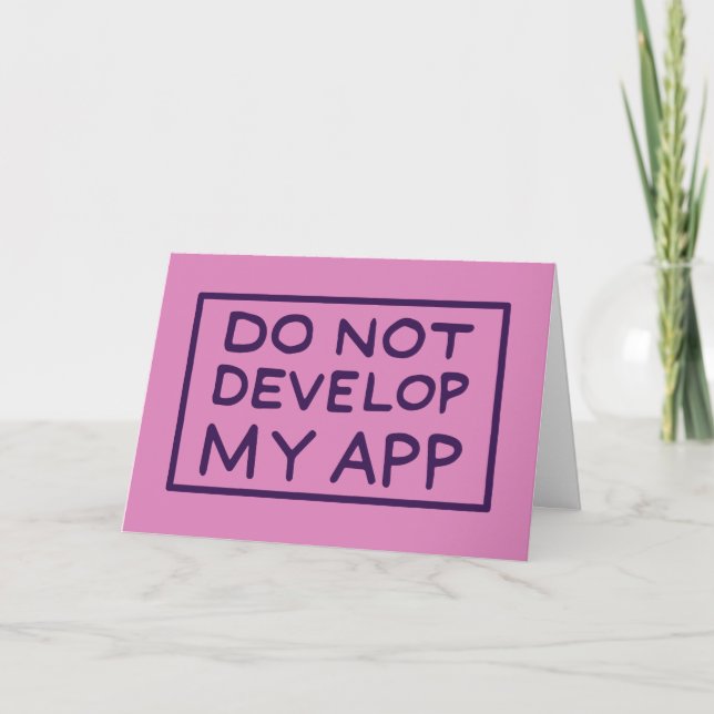 CARTE RICK AND MORTY™ | DO NOT DEVELOP MY APP (Devant)
