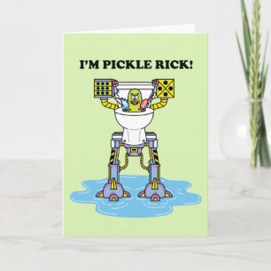 Carte RICK AND MORTY™ Pickle Rick Toilet Mech