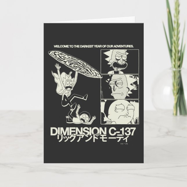 Carte RICK ET MORTY™ | Dimension C-137 (Devant)