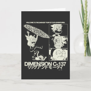 Carte RICK ET MORTY™   Dimension C-137