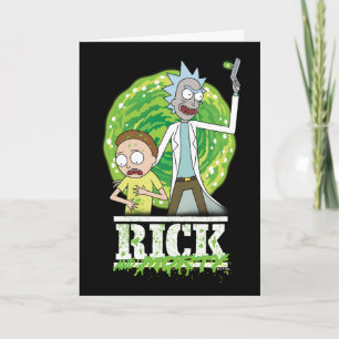 Carte RICK ET MORTY™   Éclat vert