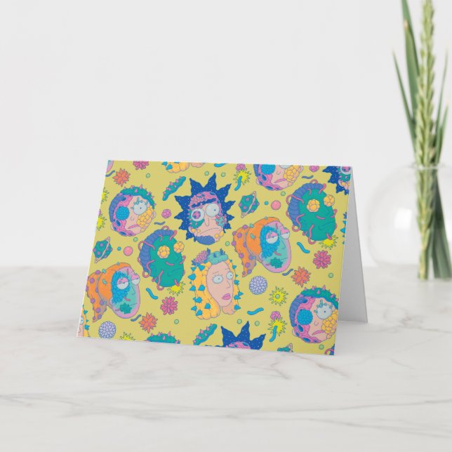 Carte RICK ET MORTY™| Motif de la famille Smith infecté (Devant)