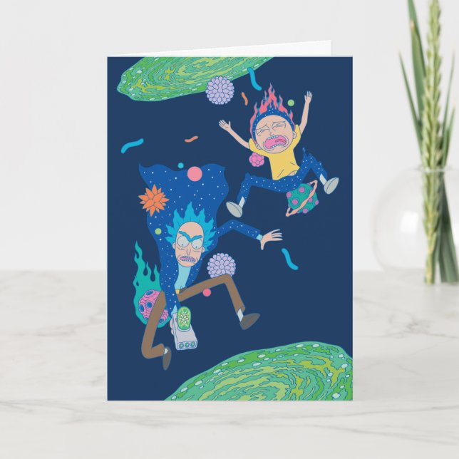 Carte RICK ET MORTY™| Saut de portail infecté (Devant)