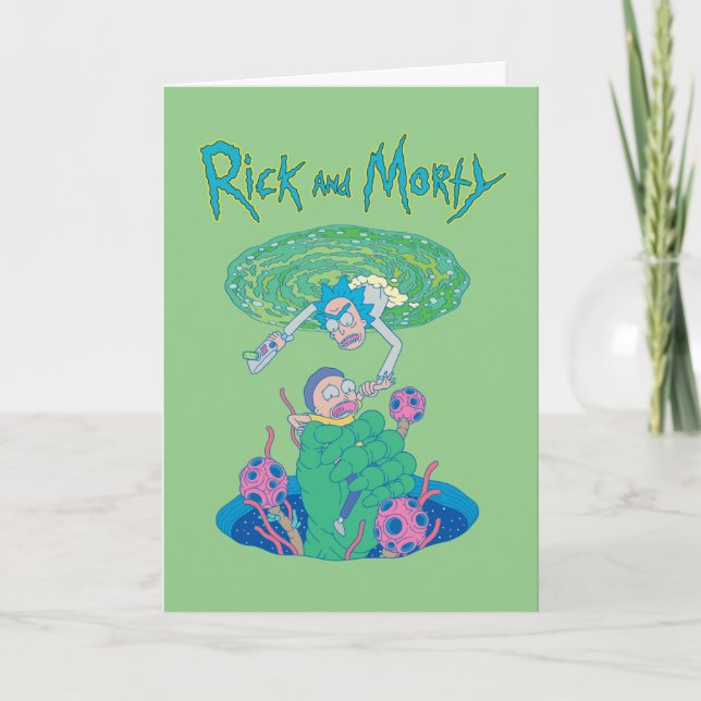 Carte RICK ET MORTY™| Secourt du portail (Devant)
