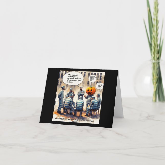 Carte Rick London Citrouille Drôle en Prison  (Devant)