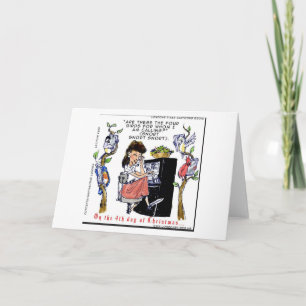 Carte Rick London Ernestine appelle les oiseaux Noël