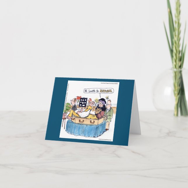 Carte Rick London Funny Vieux Hippie comique funéraire (Devant)