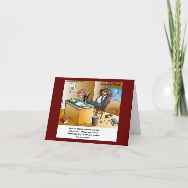 Carte Rick London Muskrat Divorce Attorney Comic (Devant)