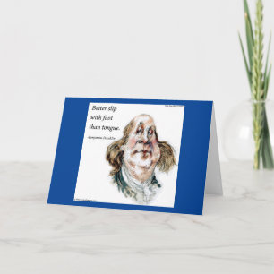 Carte Rick London & Tom Kerr Benjamin Franklin & Quote