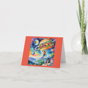 Carte Rick London Vegan voit Meateator dans l'espace drô
