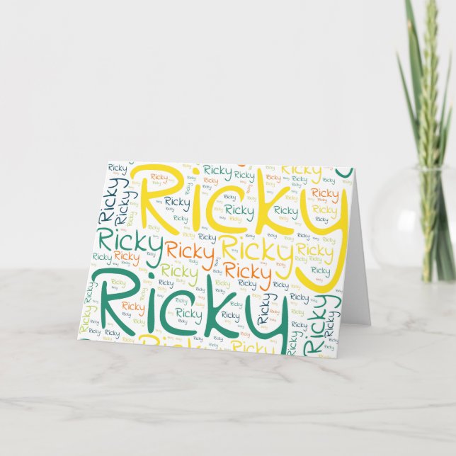 Carte Ricky (Devant)