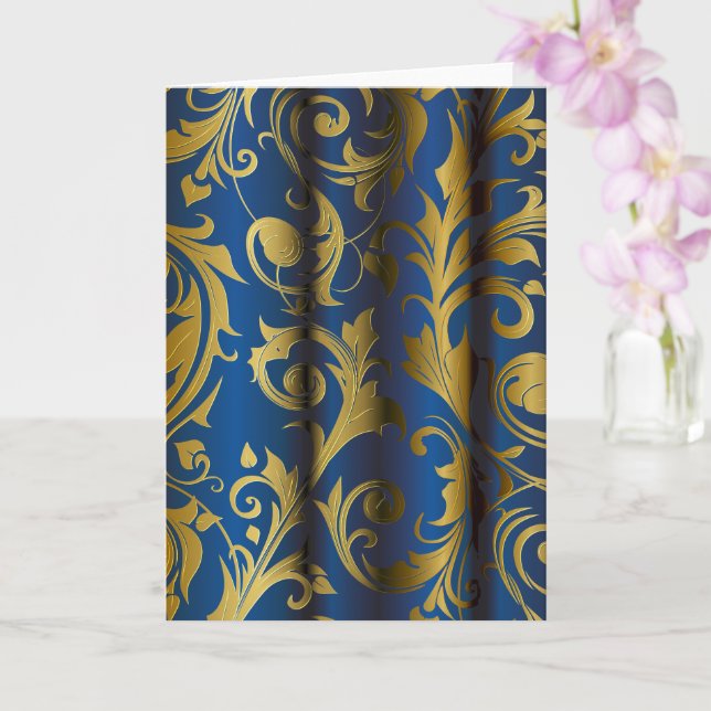 Carte Rideaux dorés 1 (Orchidée)