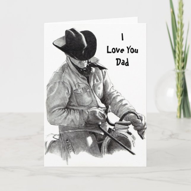 Carte RIDER CHEVAL, ILove YouPapa (Devant)