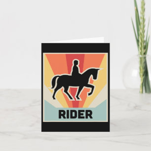Carte Rider Vintage Équitation