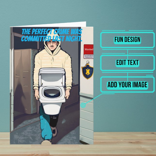 Carte Rien à faire sur Funny Police Anniversaire (This fun card is specifically for the police officer friend in your life.)