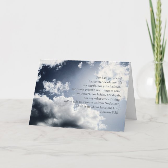 Carte Rien ne peut nous séparer de l'amour de Dieu, (Devant)