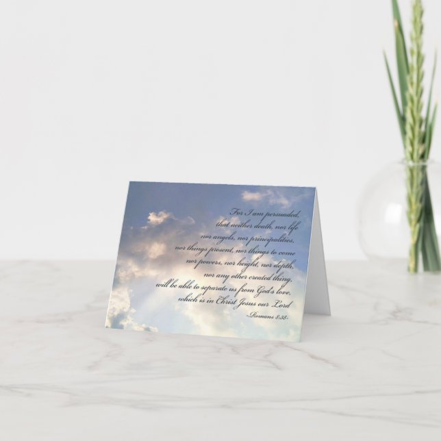 Carte Rien ne peut nous séparer de l'amour de Dieu, l'ho (Devant)