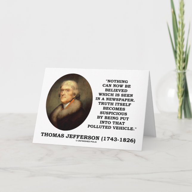 Carte Rien N'Est Vu Dans Une Citation De Vérité D'Un Jou (Devant)