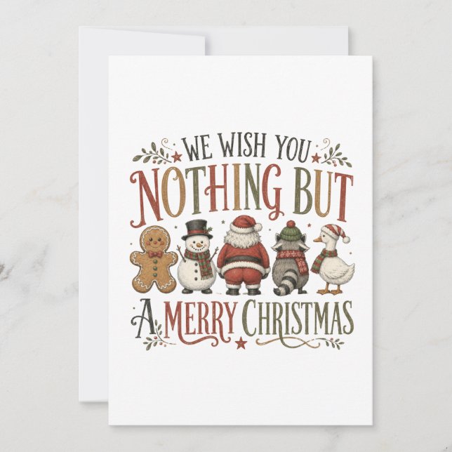 Carte Rien qu'un joyeux Noël (Devant)