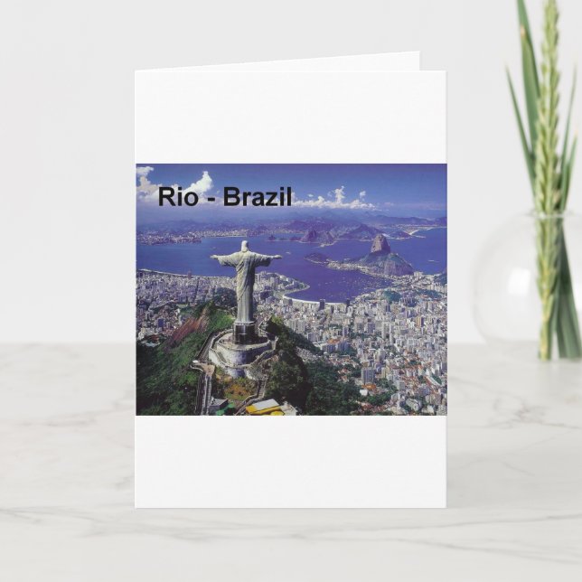 Carte Rio de Janeiro du Brésil (St.K.) (Devant)