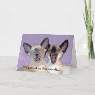 Carte Rire siamois
