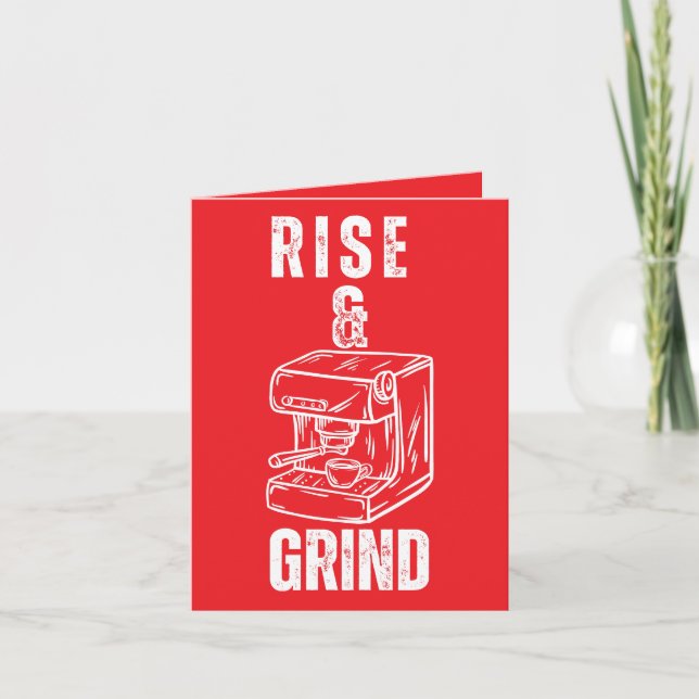 Carte Rise and Grind - Grey Coffee Grey (Devant)