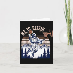 Carte Risé - Pâques Jésus Foi chrétienne Basball