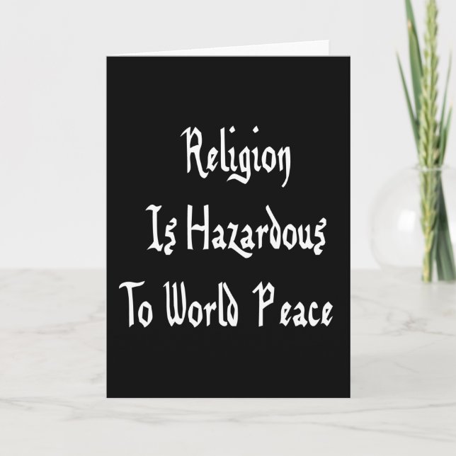 Carte Risque de religion (Devant)