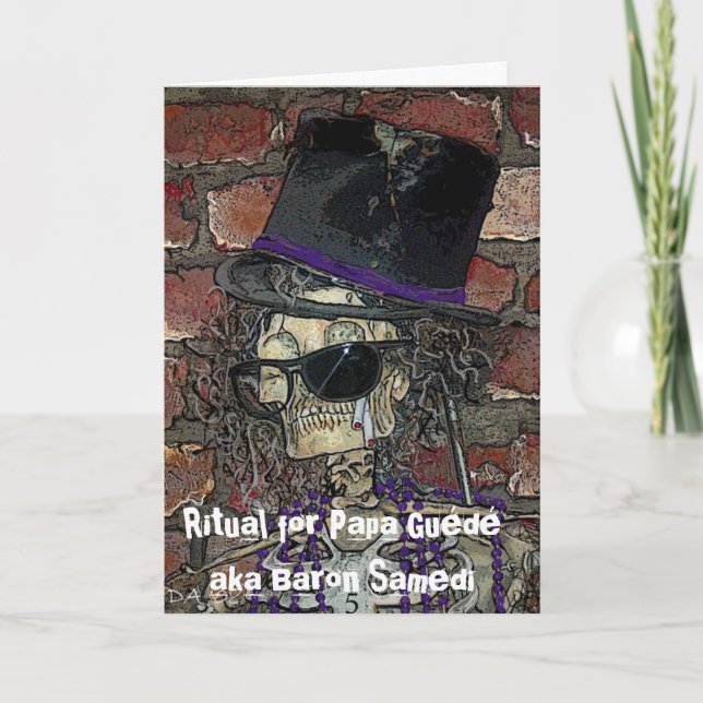 Carte Rituel pour baron Samedi de Guede de papa aka (Devant)
