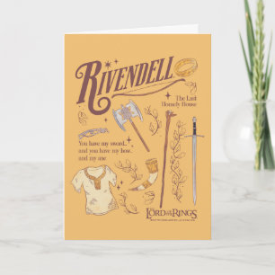 Carte RIVENDELL™ Collage Aquarelle Graphique