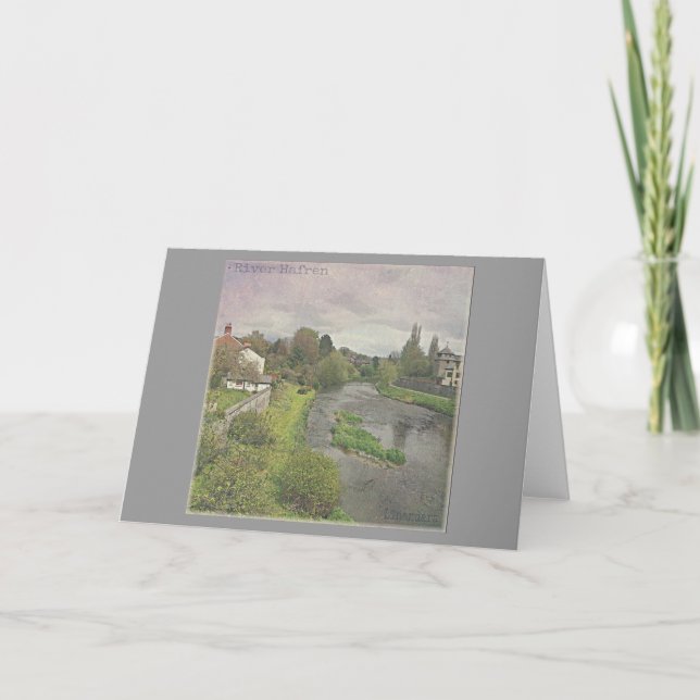 Carte River Hafren à Newtown, Powys (Devant)