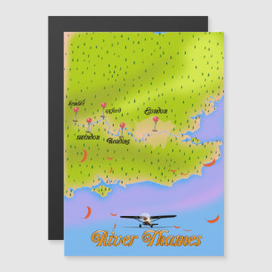 Carte River Thames Londres Angleterre