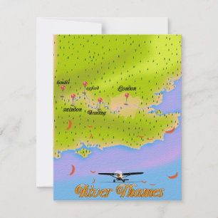 Carte River Thames Londres Angleterre