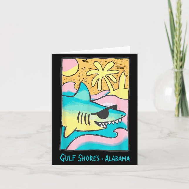 Carte Rives du golfe de l'Alabama vacances à la plage dr (Devant)