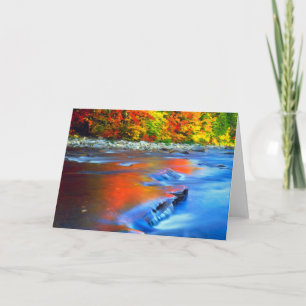 Carte Rivière Swift reflétant les couleurs d'automne