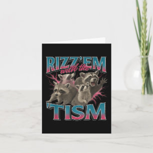 Carte Rizz Em Avec Le Mème Tism Amusant Autisme Autiste 