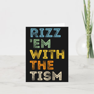 Carte Rizz Em avec le Tism citations drôles sarcastiques