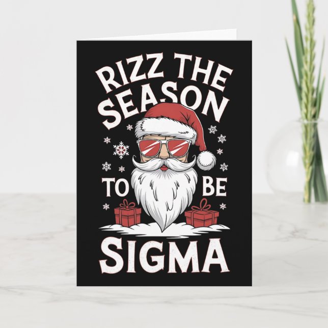 Carte Rizz La Saison Pour Être Sigma Génération Alpha Mè (Devant)