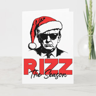 Carte Rizz The Season Noël Humoristique Trump Père Noël