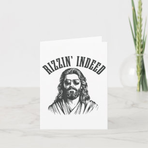 Carte Rizzin En Effet Drôle Jésus Il Est Rizzin Pâques C