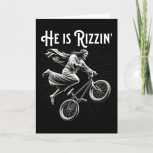 Carte Rizzler en l'air Rizz drôle Il est Rizzin Jésus