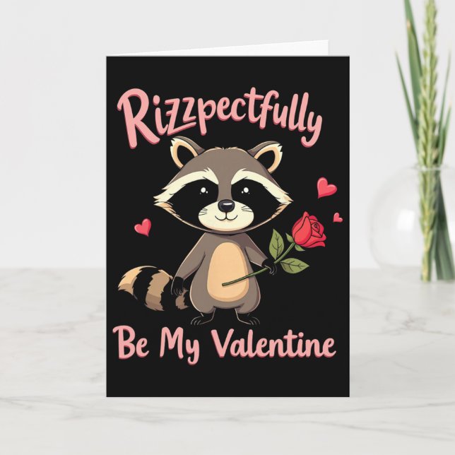 Carte Rizzpectueusement sois ma Saint-Valentin Gen Alpha (Devant)