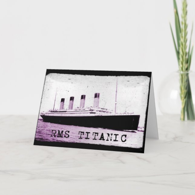 CARTE RMS TITANIC (Devant)
