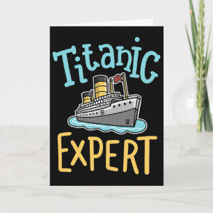 Carte Rms Titanic Drôle Expert Rétro Bateau de Croisière