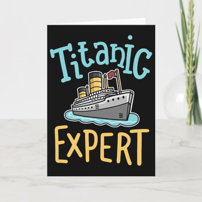 Carte Rms Titanic Funny Expert Retro Cruise Ship Men Boy (Devant)