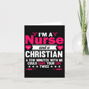 Carte Rn Lvn Cna Infirmière Grad Cool chrétien Infirmièr