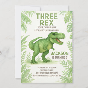 Carte Roaring Party pour enfants