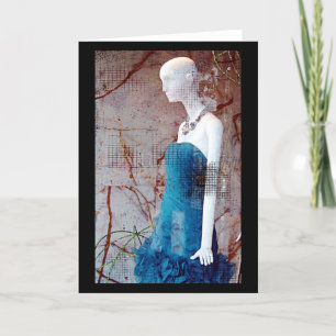 Carte Robe bleu mode