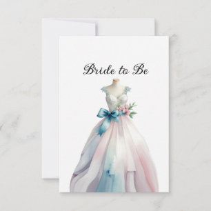 Carte Robe de mariée pour la future mariée à la fête de