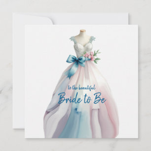 Carte Robe de mariée pour la future mariée pour la fête